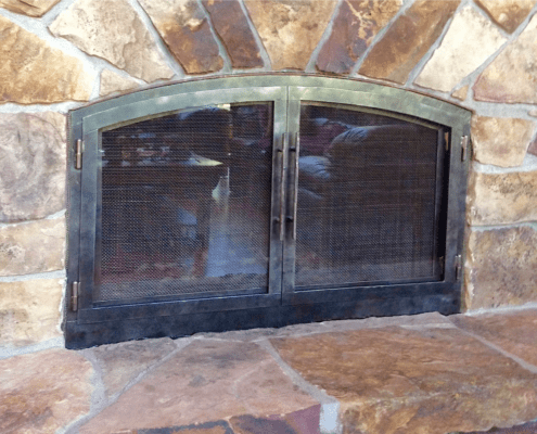 Fireplace doors