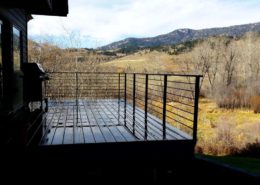 Steel deck railing